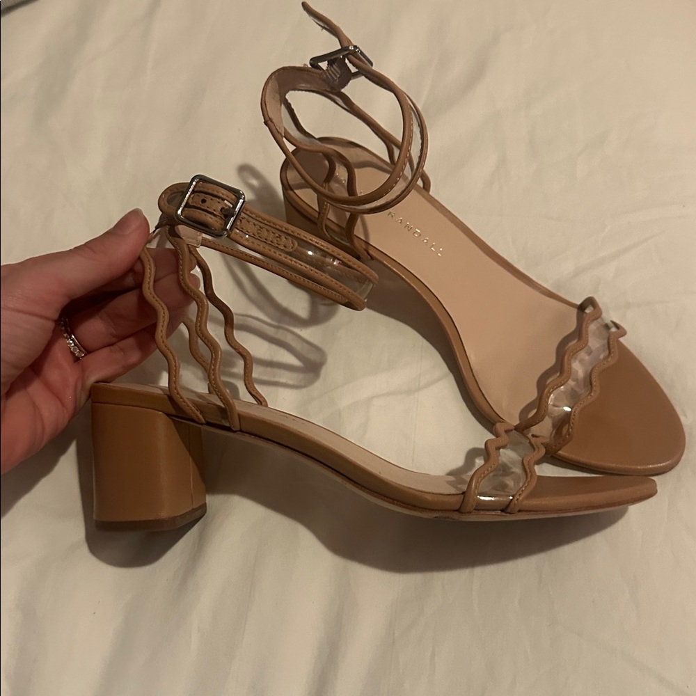Loeffler Randall Coquille Emi Block Heels Sz 7 - Picture 5 of 6